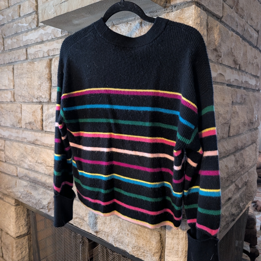 Kate Spade Party Black Textured Medium Sweater - Picture 6 of 7